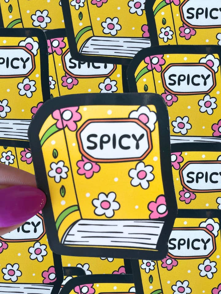 Spicy Book waterproof Sticker|book sticker|book for wholesale by Typo Lettering Co