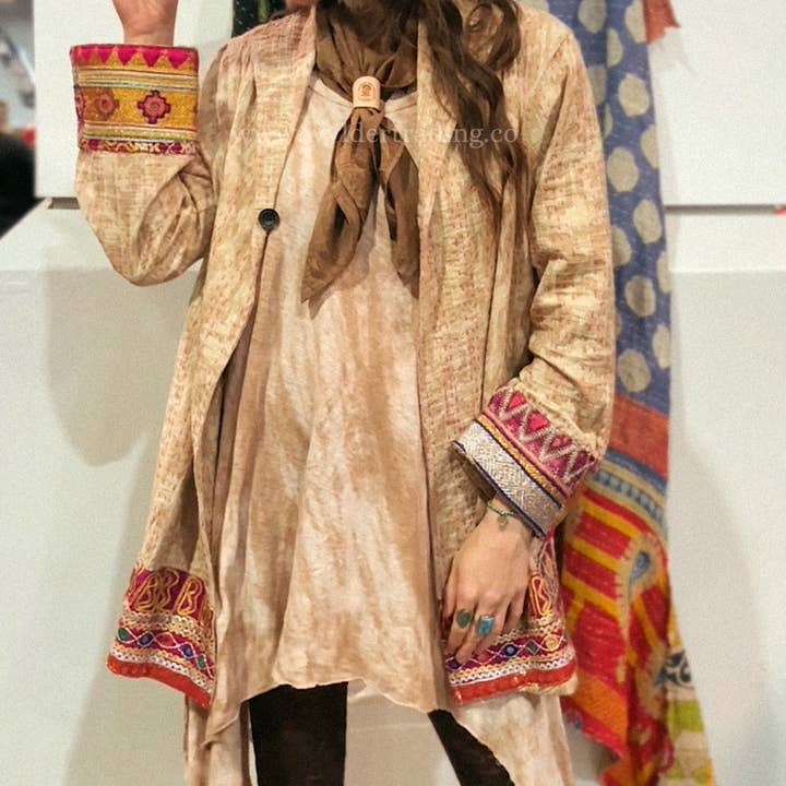 Wylder Trading Company - Wholesale Scarf Clip - Women's - Leather Bolo Scarf Slide 10+ | CUSTOM Logo or Wedding Favor10