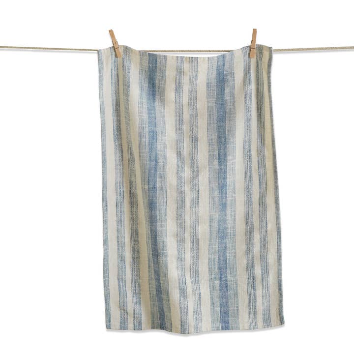 tag - Wholesale Dishcloth - Serene Stripe Dishtowel Blue