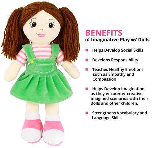 OrangeOnions - Wholesale Doll - Kids - 14" Rag Doll Allie Play Time By Eimmie2
