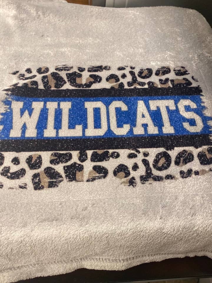 Wildcats Blanket for wholesale by Creative Queen Boutique