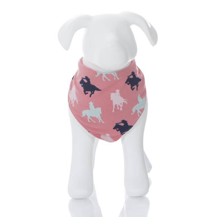 Print Dog Bandana in Strawberry Cowgirl for wholesale by KicKee Pants