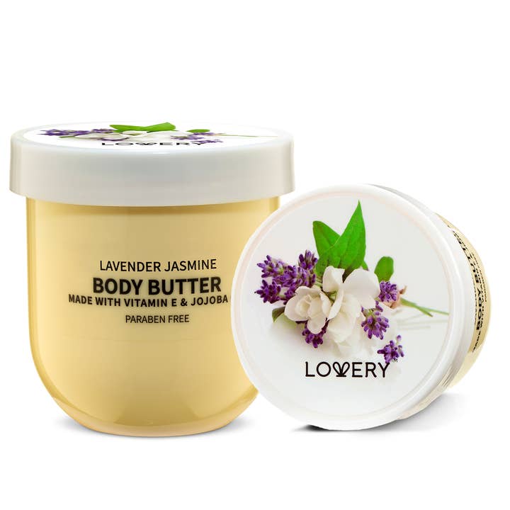 Lavender Jasmine Whipped Body Butter, Ultra Hydrating Cream for wholesale by Lovery