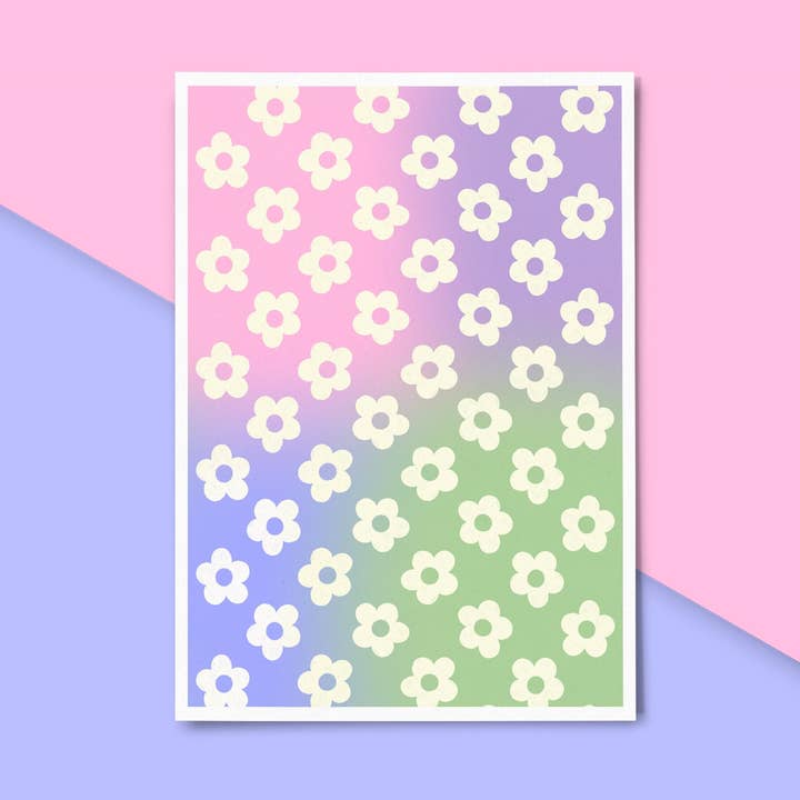 Pastel Flower Print for wholesale by Meg Garrod Art