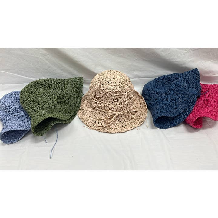 JIJOU CAPRI - Wholesale Straw Hat - Women's - OF5 Fun Summer Straw Hats LOOWIE4