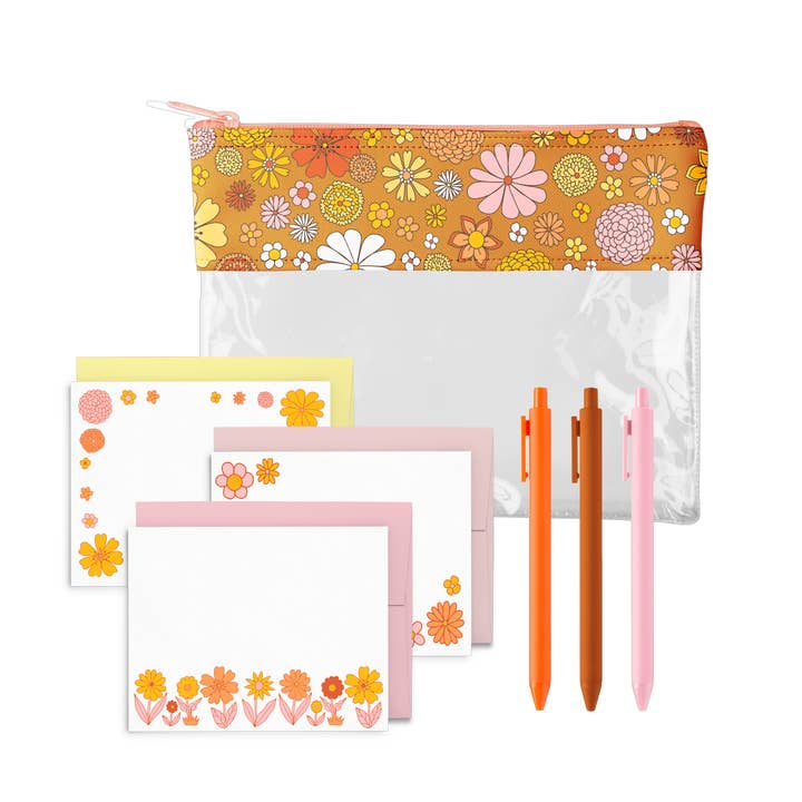 Kit de papeterie Fleur Power pour la vente par Talking Out of Turn