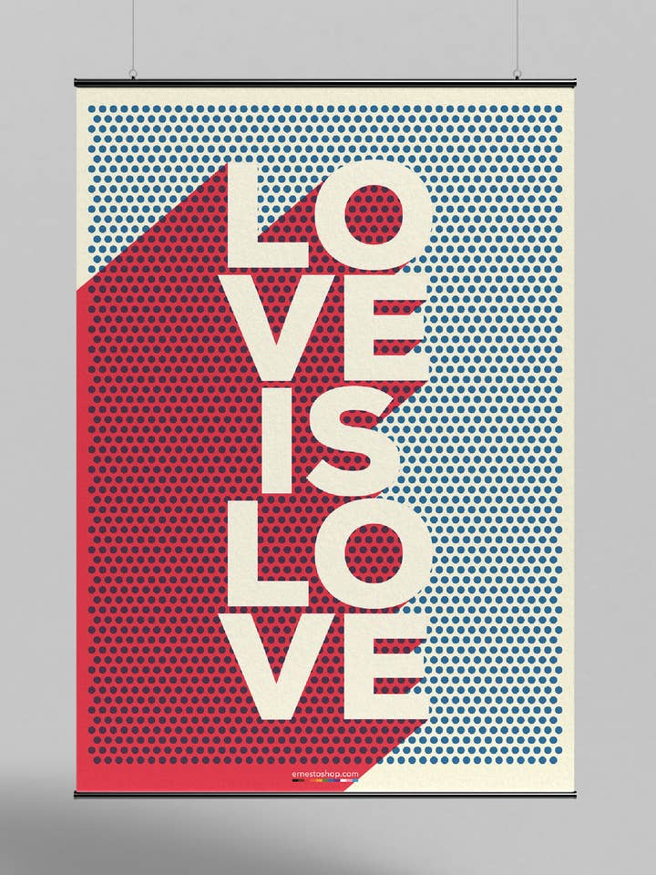 Kärlek är kärlek affisch A2 för wholesale av ErnestoShop