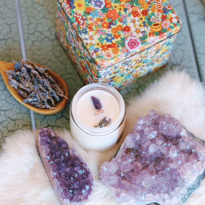 Lit Rituals - Vendita all'ingrosso Candela in vasetto - Candela Protection Soy - Stoppino in legno