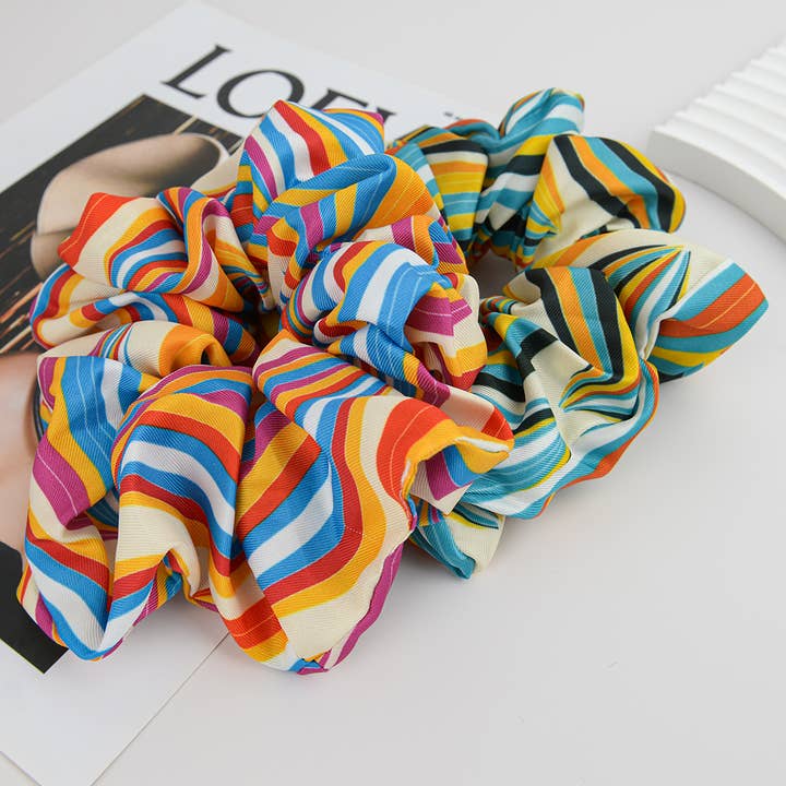 TheDivaSoap - Wholesale Scrunchie - Women's - Vintage Floral Print Soft Scrunchies2