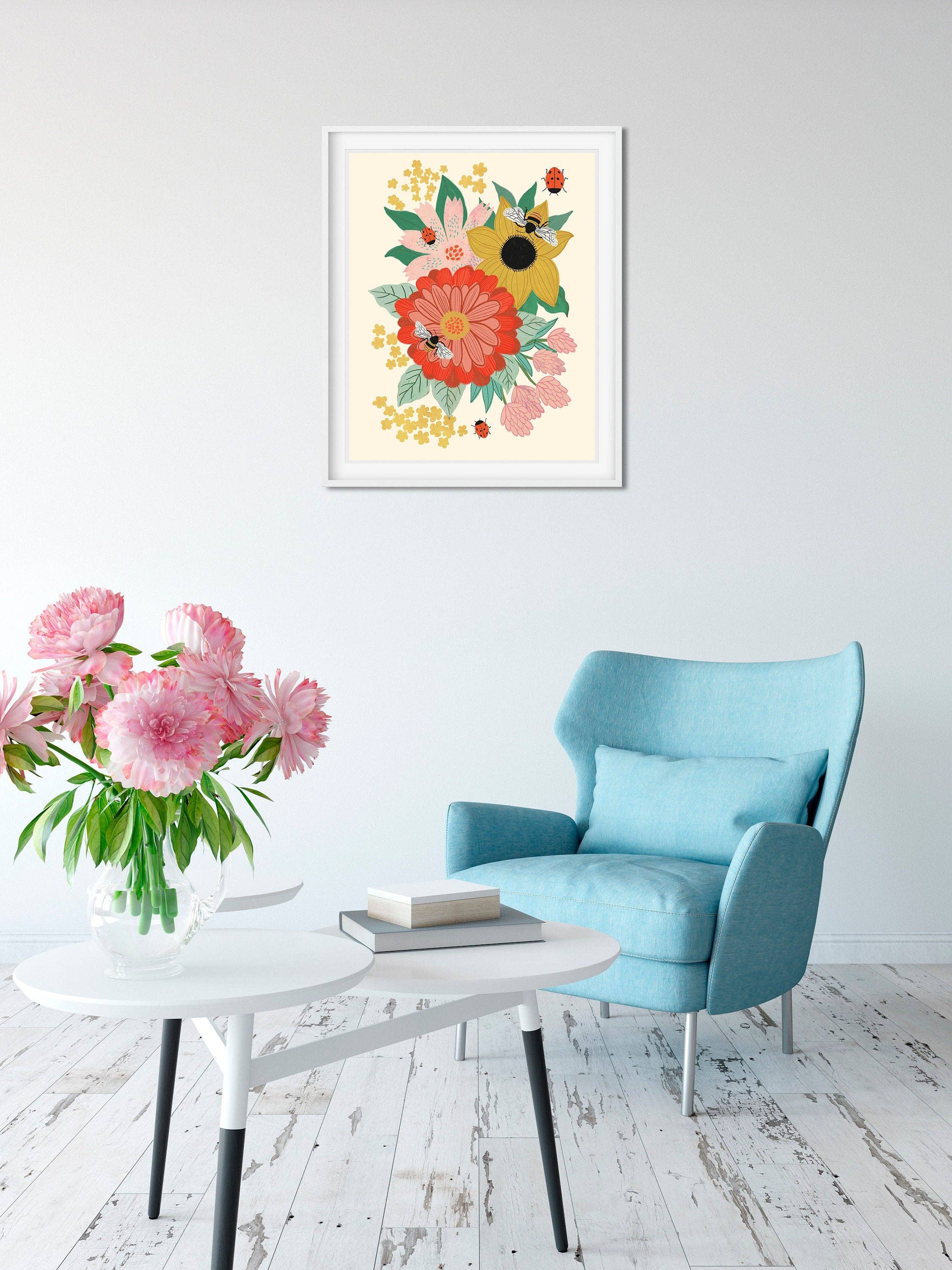 Dream Folk Studio – Engroshandel Kunsttryk – Pollinator Garden - Kunsttryk2