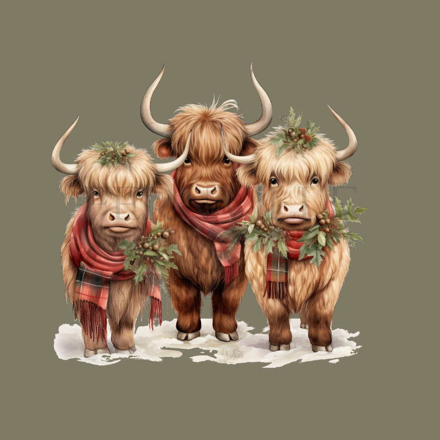 Fernville Creations - Vente Serviettes de bain - Serviette de bain de vacances Highland Cow : Velours pelucheux et éponge de coton2