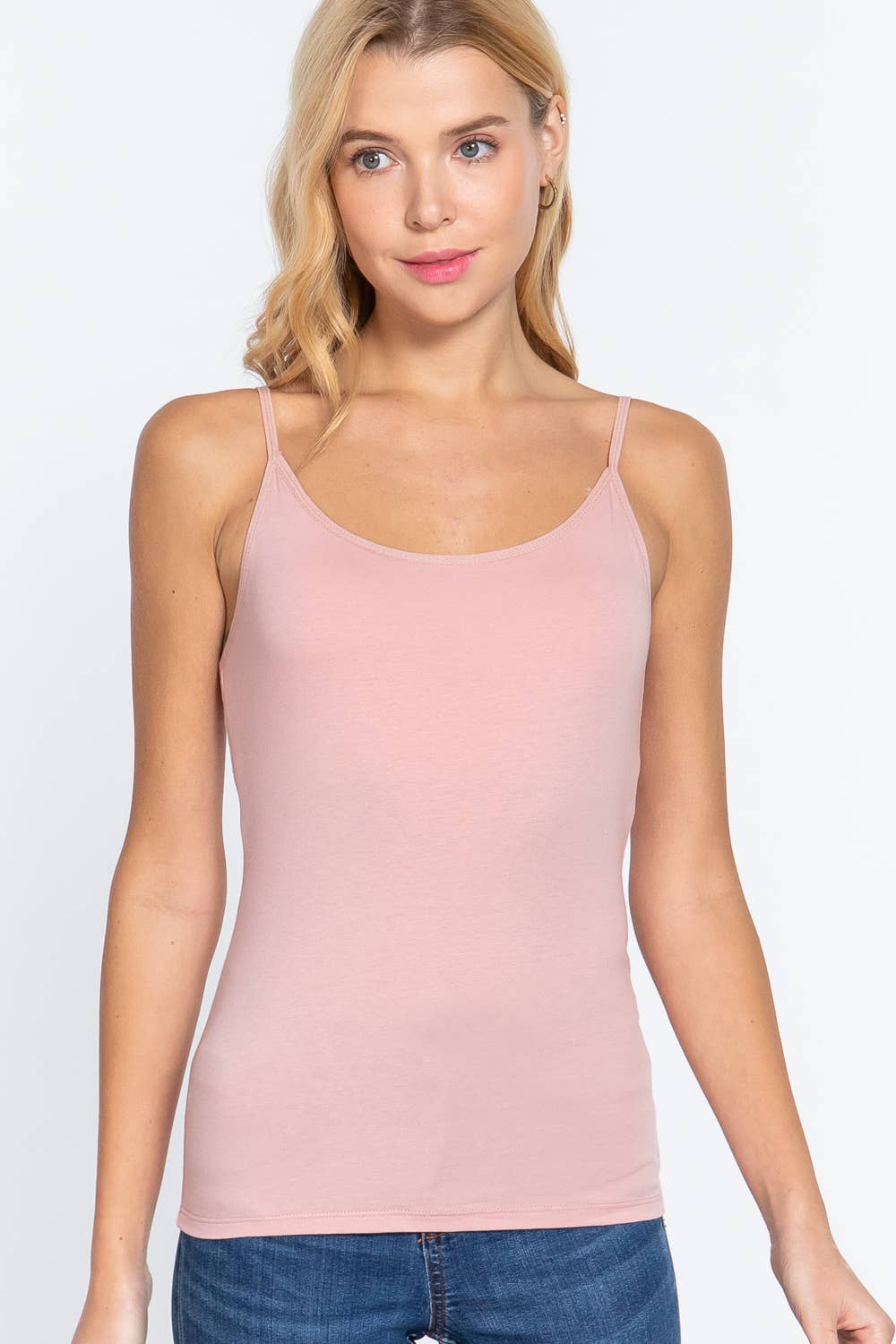 42POPS - Wholesale Camisole - Women's - ",.._ Basic cami slim fit w/ shelf bra25