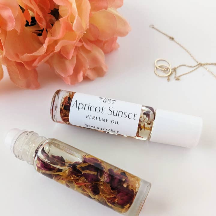 Beachy Bubbles Bath Co - Wholesale Roll-On Fragrance - Apricot Sunset Perfume Oil With Florals0