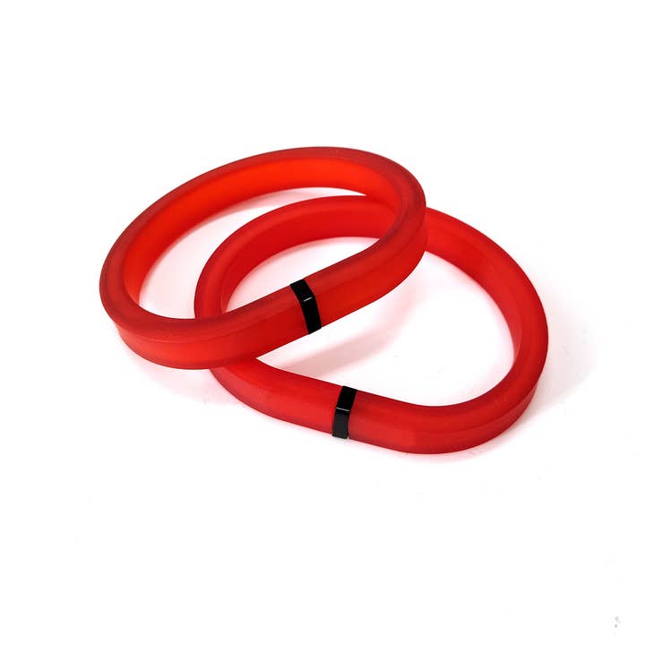 ALEX+SVET - Wholesale Bangle Bracelet - YUNA°DUO set of 2 rubber bracelets ESSENTIALS9