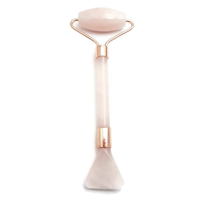 CRCBEADS - Wholesale Face/Beauty Roller - Face Massage Roller /w Scraper Rose Quartz Jade Tiger's Eye Lapis Amethyst 5.5"6