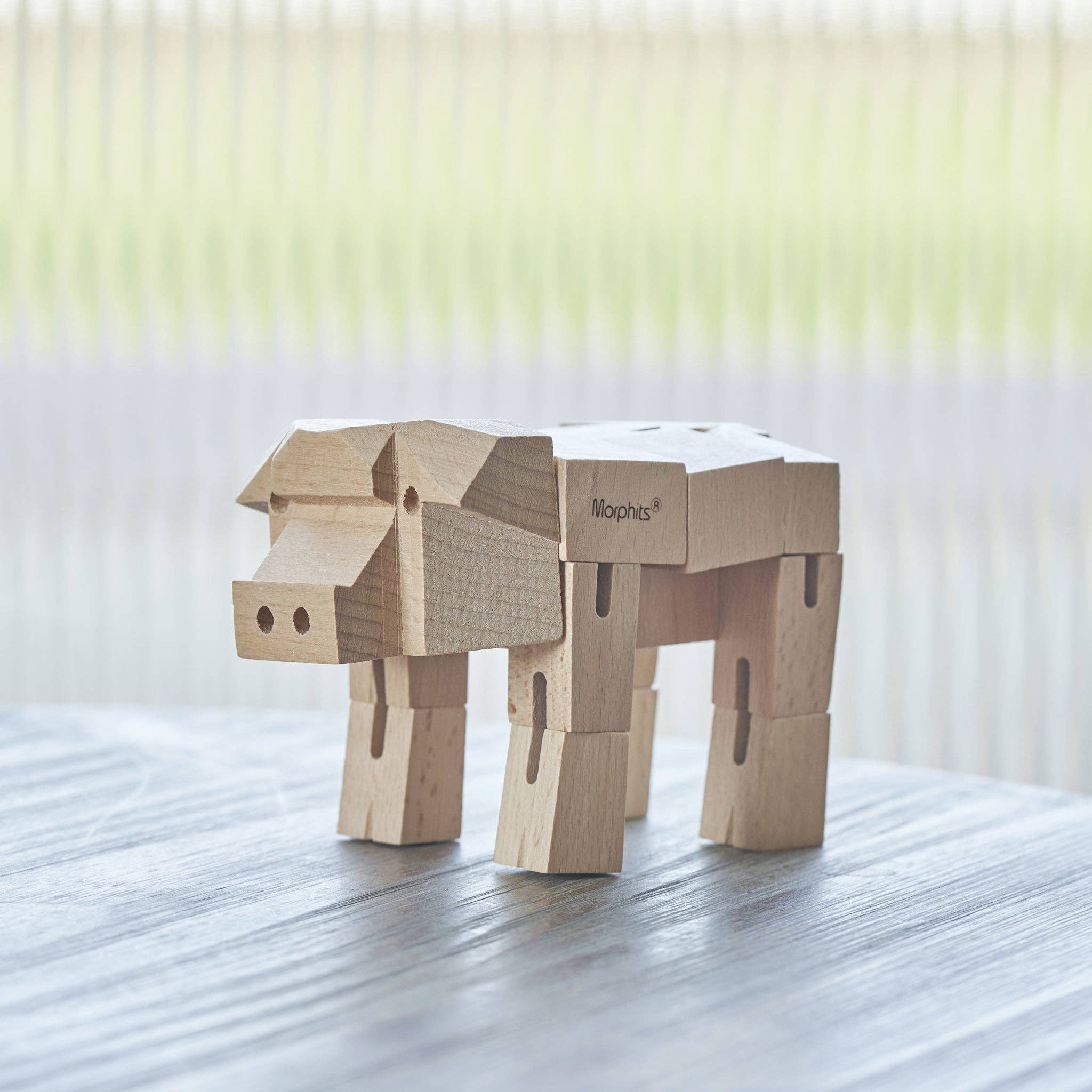 Yoshiaki Ito Design - Vendita all'ingrosso Giocattolo in legno - Bambini - Giocattolo in legno Morphits® Pig: Bizzarro set da gioco in legno Companio8