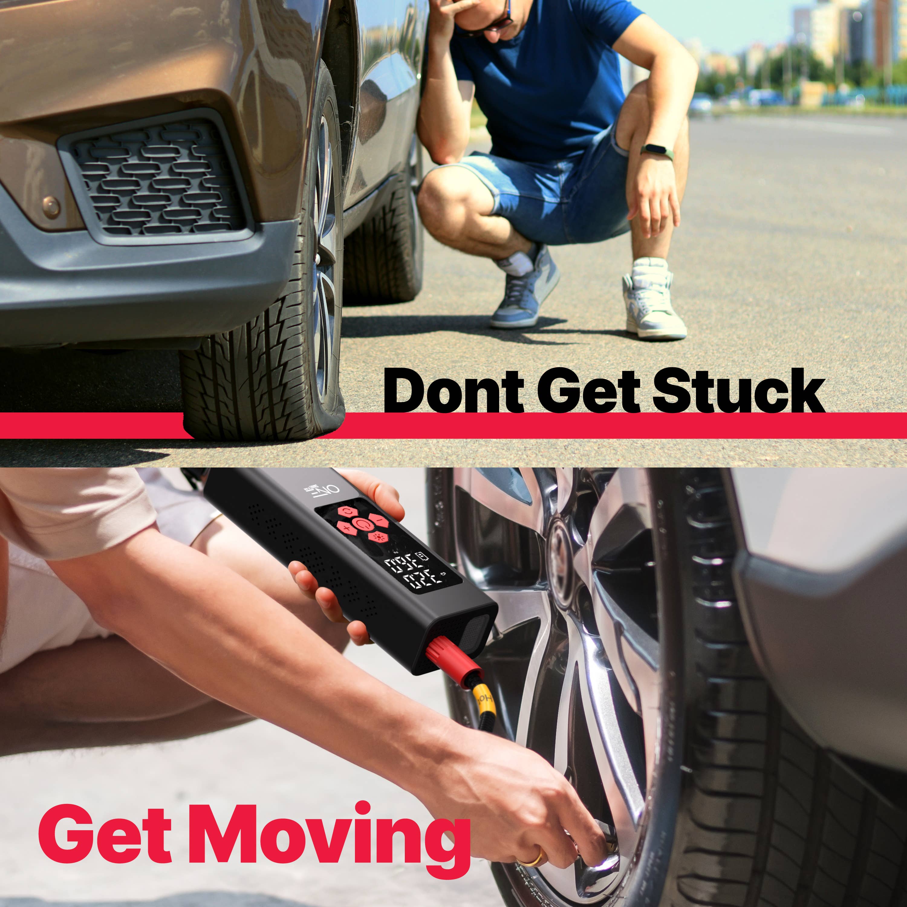 Promounts – wholesale Inflatables – Digital Tire Inflator Portable Aluminum Air Compressor3