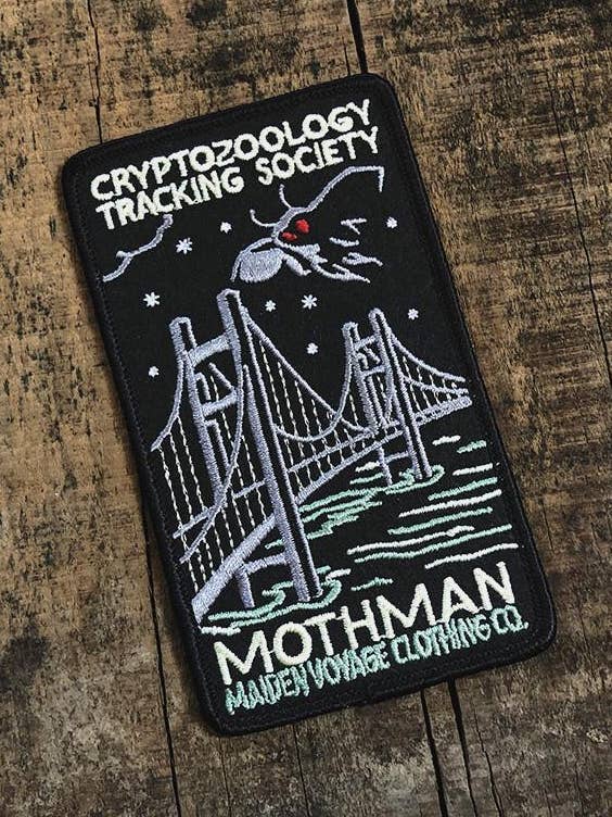 Mothman Patch (Bridge) - Cryptozoology Tracking Society for wholesale by Maiden Voyage Co.
