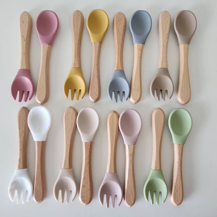 Silicone & Wood Tableware Set | Utensil Set and other Purchase Wholesale silicone tableware. Free Returns & Net 60 Terms on Faire trending on Faire.