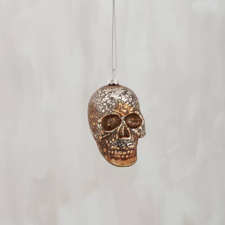 Primitives by Kathy - Wholesale Ornament - Glass Skull Ornament