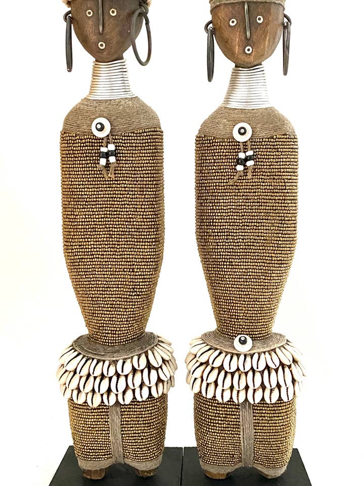 Carved Wooden Doll (15.75 in) DCF40G for wholesale by Terracotta Grey