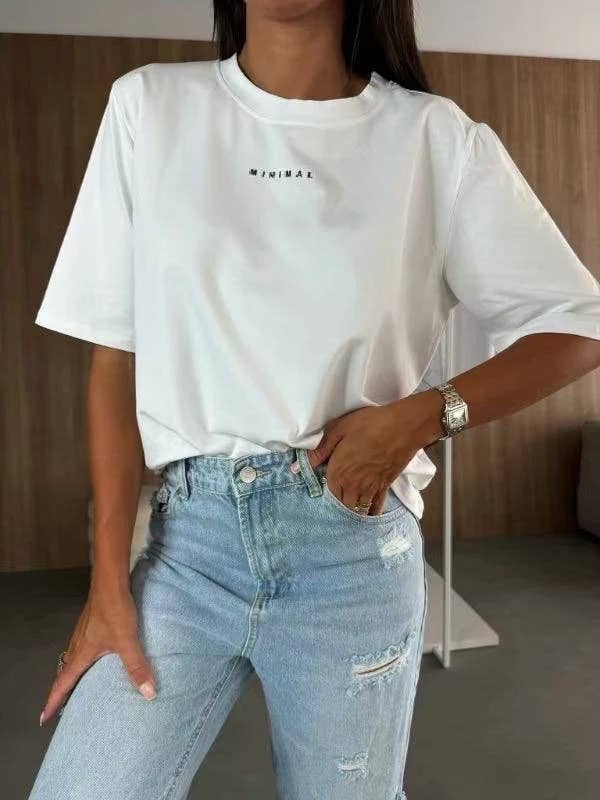 ESTEE BROWN - Wholesale Screen Printed T-Shirt - Women's - Printed T-shirt - 2206-433