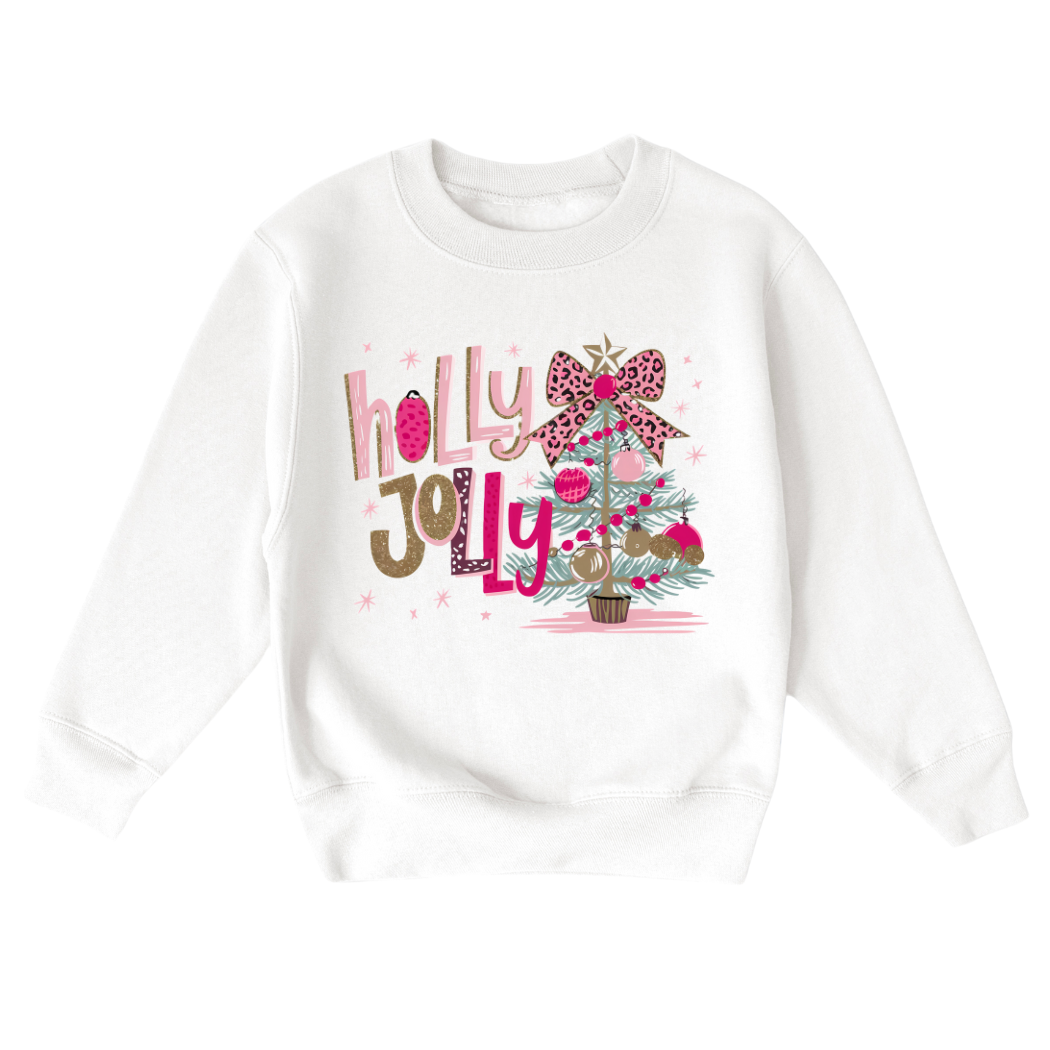 Mama and Littles Apparel - Wholesale Sweatshirt - Kids - Holly Jolly Youth Christmas Sweatshirt0