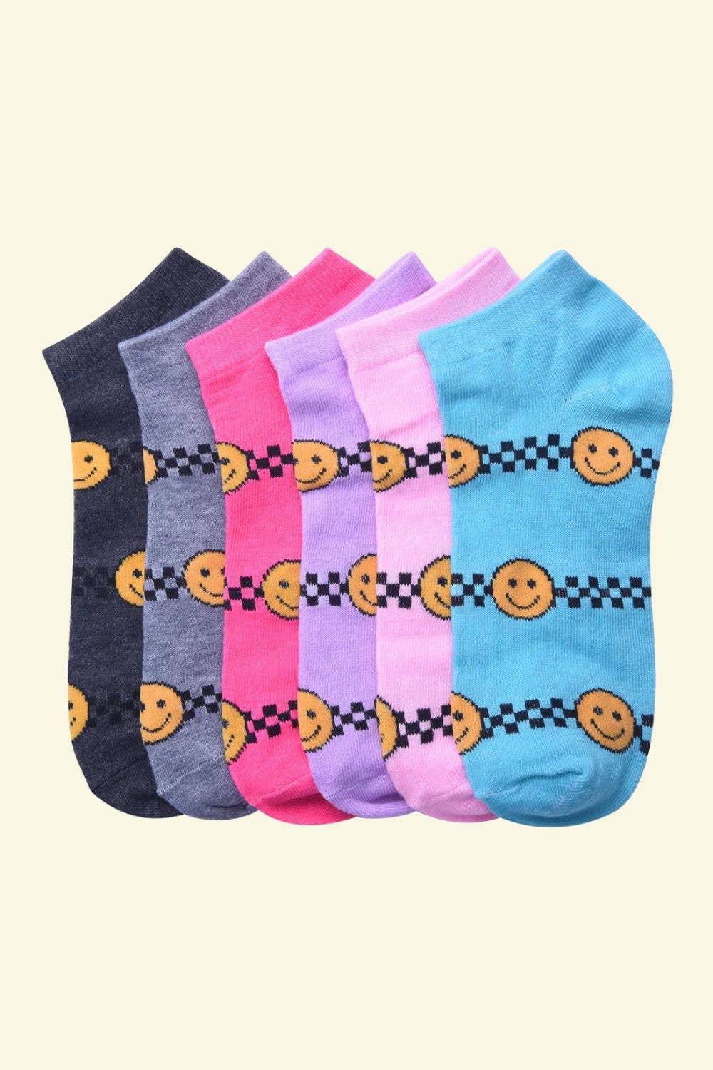 Amerikan Basics - Wholesale Socks - Women's - Women Fun Socks | Happy Face