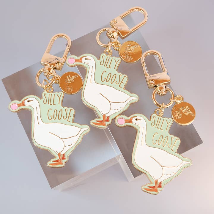 Acorn & Artisan - Wholesale Keychain - Unisex - Funny Goose Keychain | Silly Goose Design1