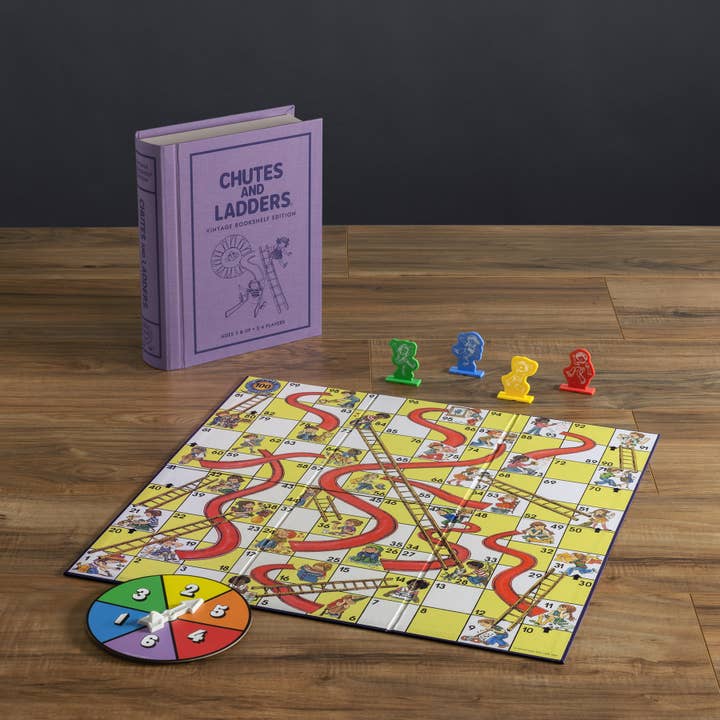 WS Game Company - Wholesale Board Game - Chutes and Ladders Vintage Bookshelf Edition