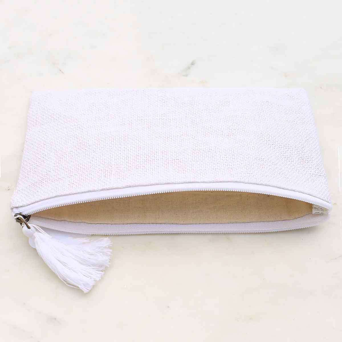 The Royal Standard – bolsa de maquilhagem e cosméticos por atacado – Juta Cosmetic Bag Branco 10x61