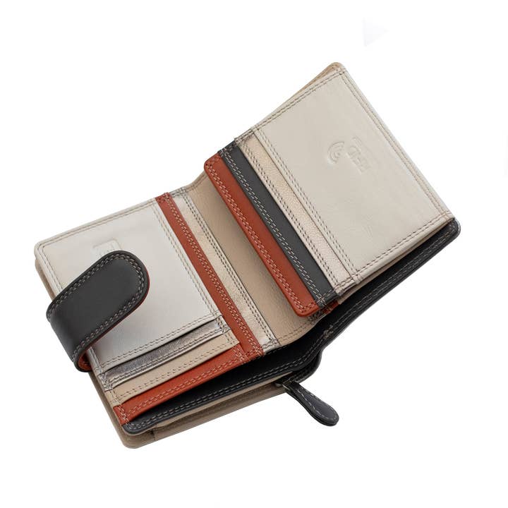 PRIMEHIDE - Wholesale Wallet - Women's - London Metallic Leather RFID Purse - 8084