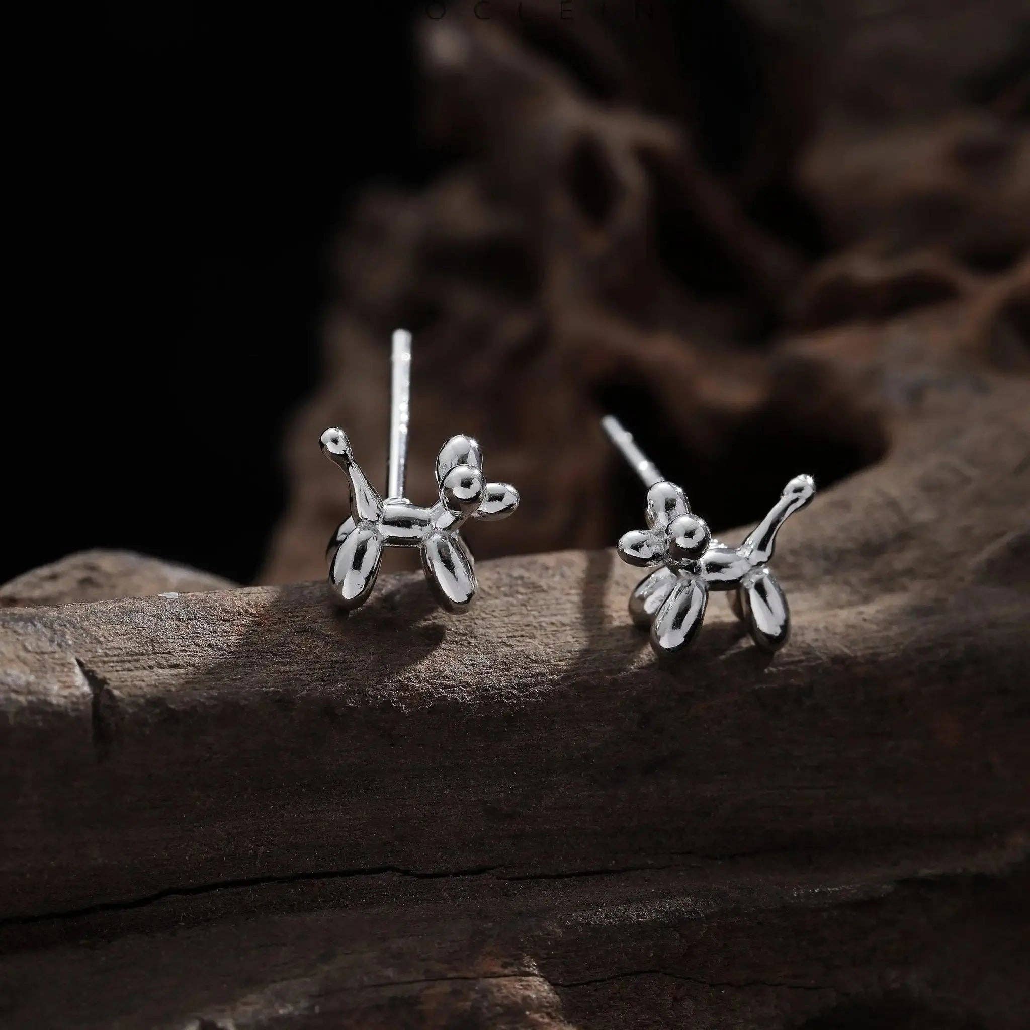 Moclein - Wholesale Stud/Post Earrings - Balloon Dog Minimalistic Stud Earrings6