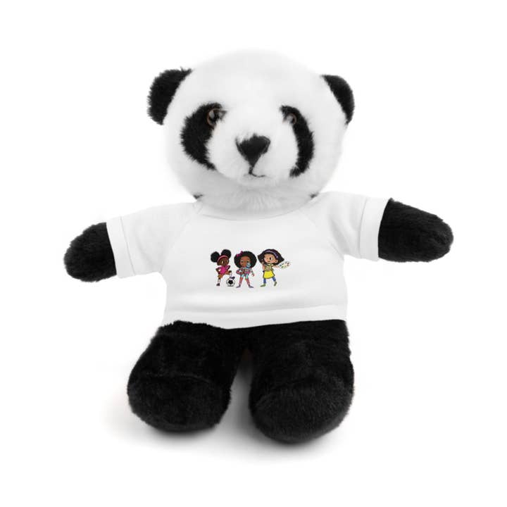 White Personalized Stuffed Animal with Custom Tee - Perfect Gift for Kids and Celebrations for wholesale on Faire4