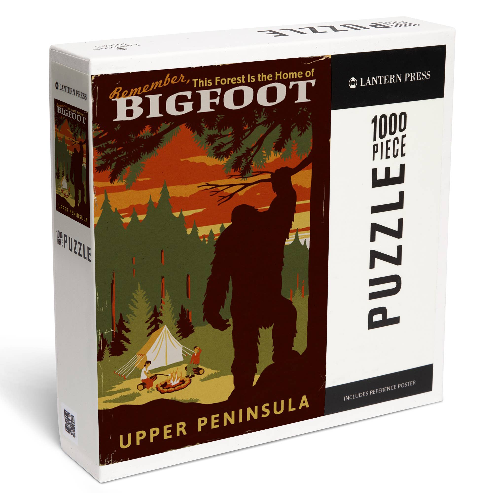 Lantern Press - Wholesale Puzzle - Adult - 1000 PIECE PUZZLE Upper Peninsula, Michigan Bigfoot0