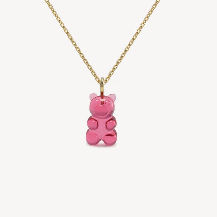 Berry Quartz Gummy Bear Necklace for wholesale by HYE JANE