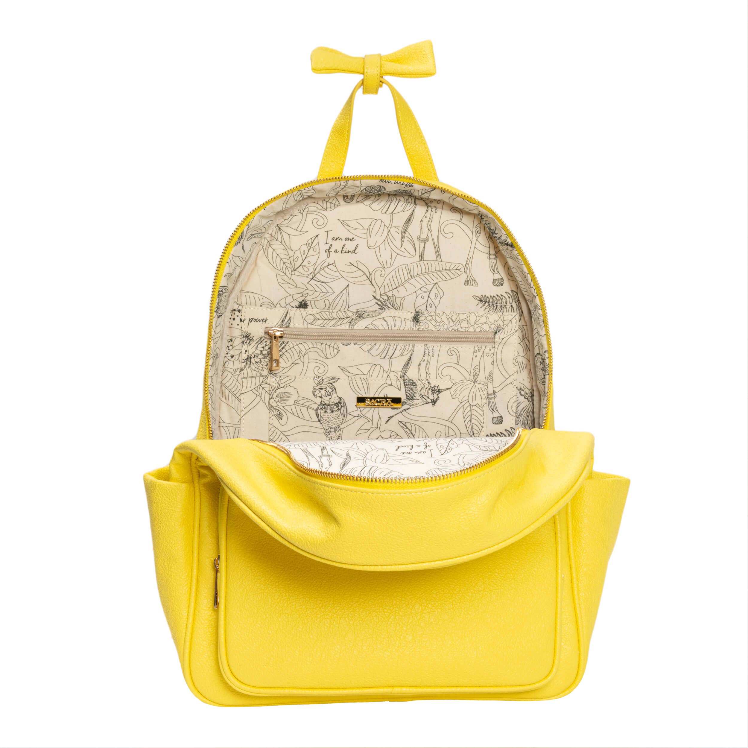 The Taly Backpack - Bright Yellow for wholesale on Faire3
