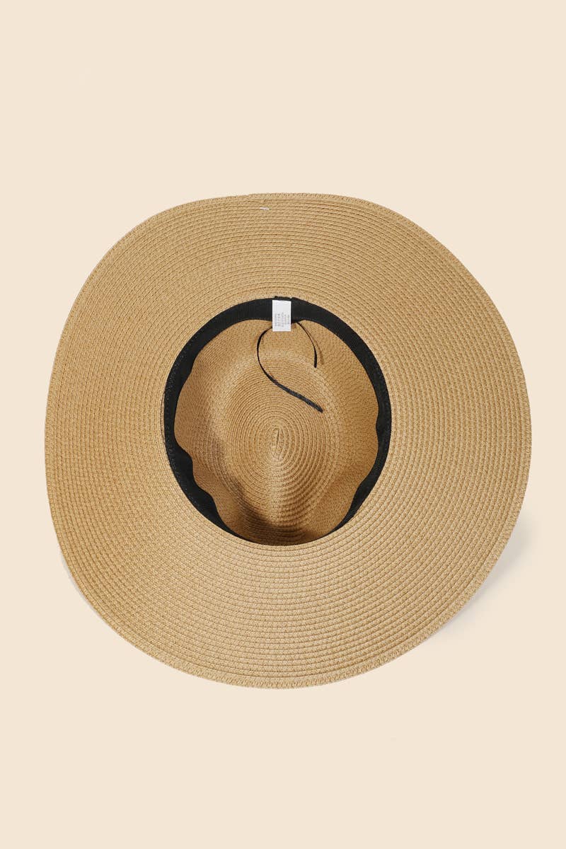 Anarchy Street - Vendita all'ingrosso Cappello di paglia - Donna - Cappello da sole con cinturino in corda intrecciata di paglia2