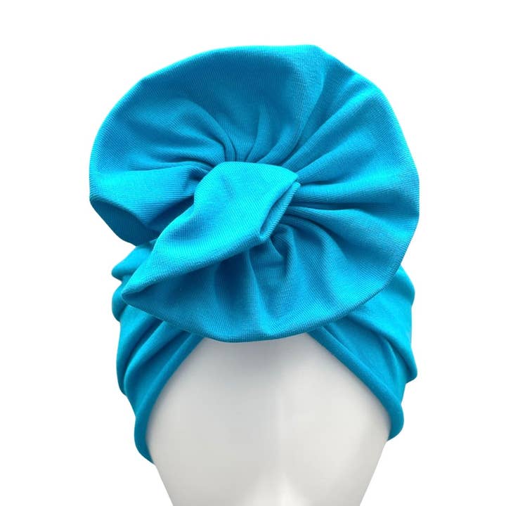 Handmade Turquoise Blue Turban Cap for wholesale by IamMe Store