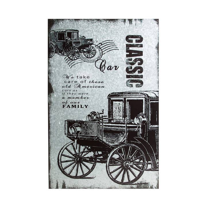 Classic Galvanized Iron Frame Gray 60X3X90cm for wholesale by B&B