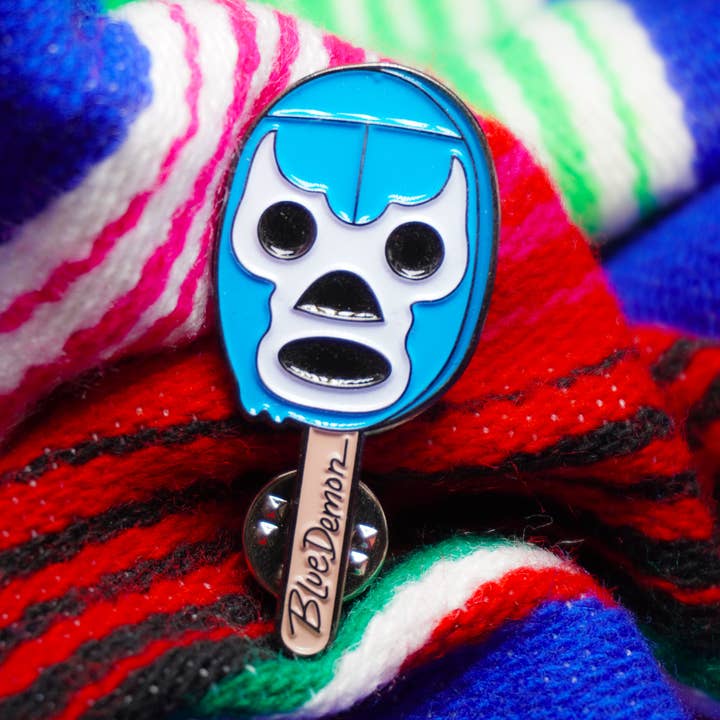 Blue Demon Paleta Pin for wholesale by PARTIMEWORKS