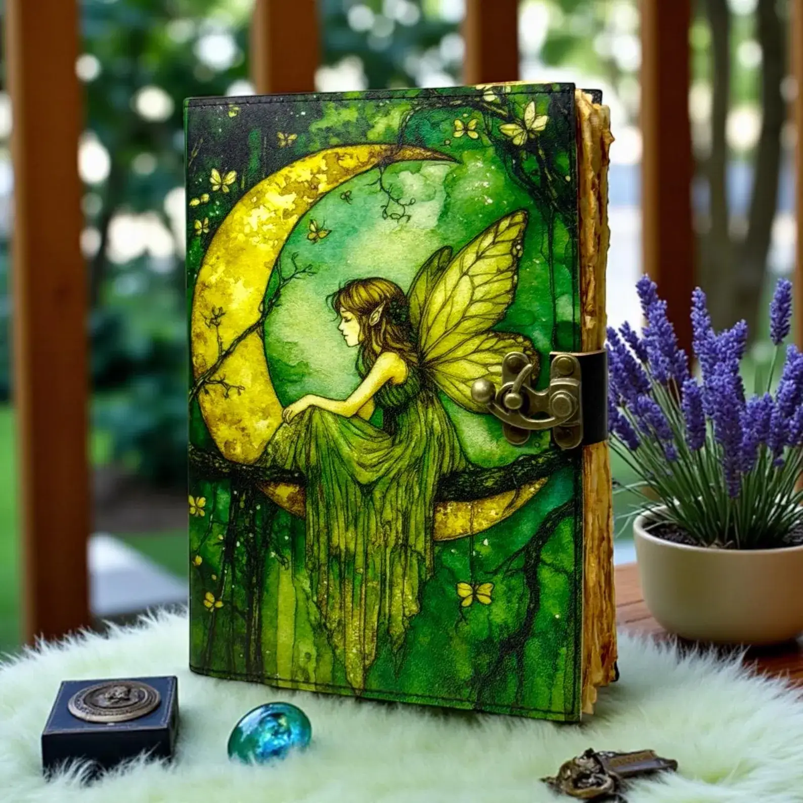 MNM HANDICRAFTS - Vendita all'ingrosso Diari/agende - Diario in Pelle delle Fate – Grimorio Fatto a Mano Libro delle Ombre4