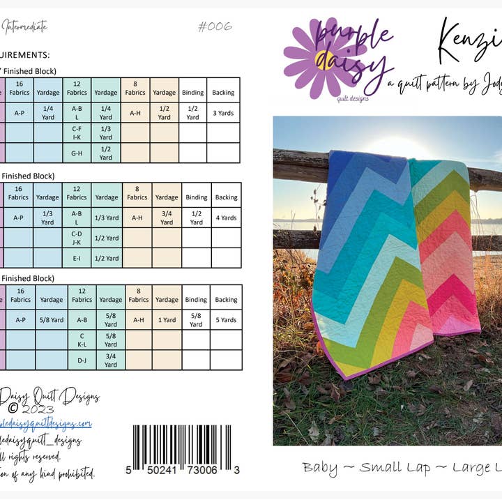 Purple Daisy Quilt Designs - Wholesale Quilt - Kenzie Quilt Pattern7