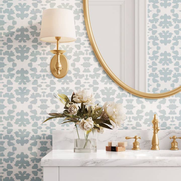 Laura Park Designs - Wholesale Wallpaper - Chintz Mist Peel and Stick Wallpaper