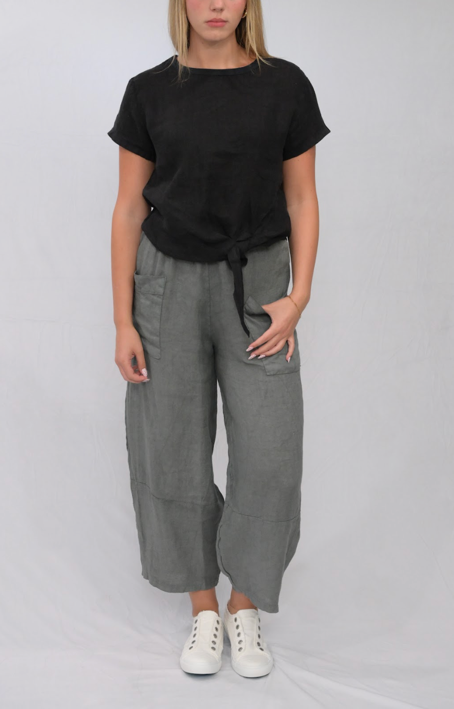 Merci Marie - Wholesale Pants - Women's - Linen Barrel Pants26