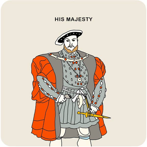 Coaster - His Majesty for wholesale by Sally Scaffardi Design