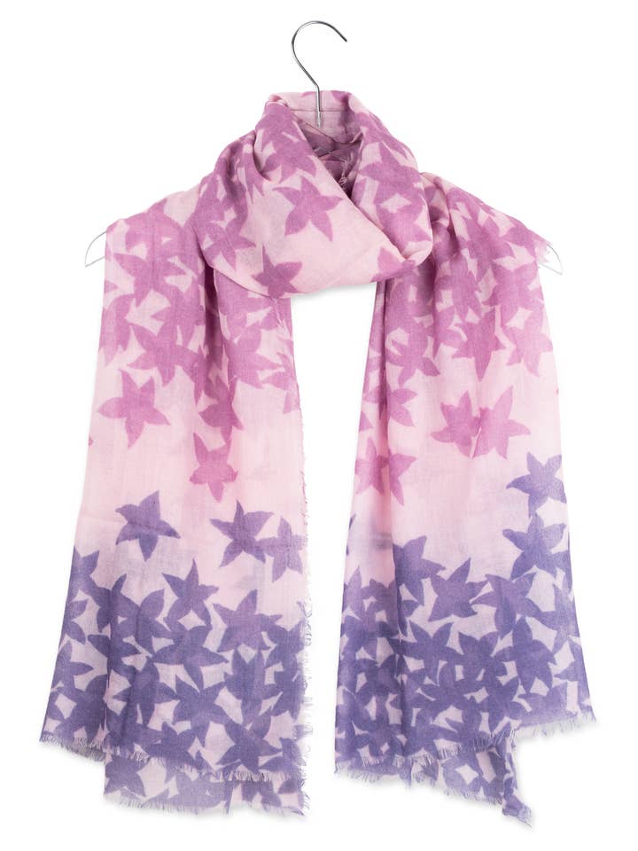 Écharpe imprimée : motif floral graphique pour la vente par AMATO NEWYORK Carolina Amato