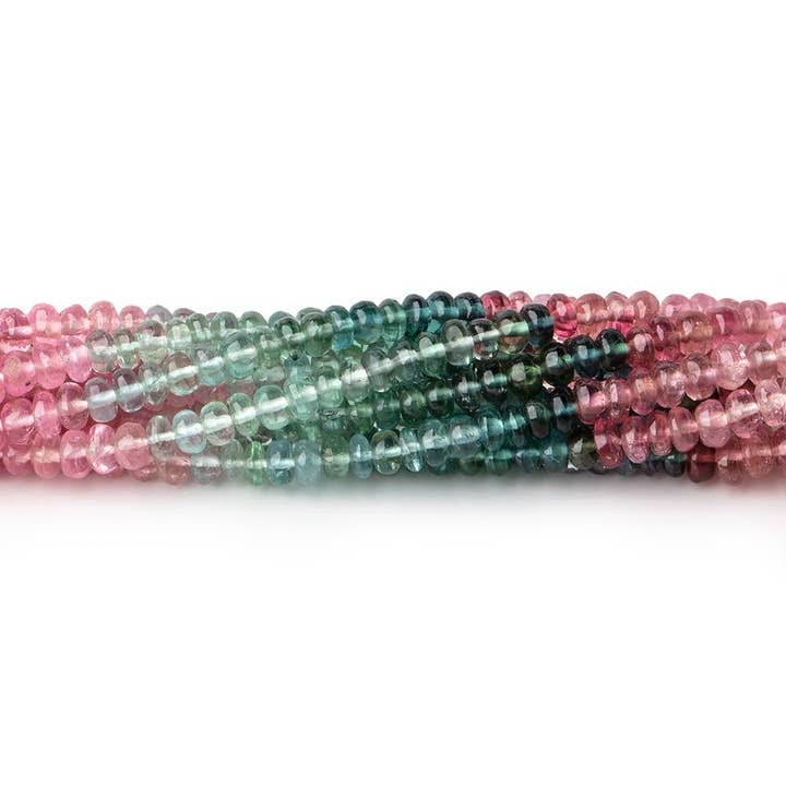 Perles rondes unies en tourmaline afghane 3,5 mm, 14 pouces, 166 pièces AA pour la vente par Beads of Cambay