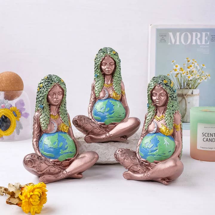Earth's Gems Boutique - Wholesale Sculpture - Mother Nature Goddess Art Statue, Mother Earth Spiritual Art