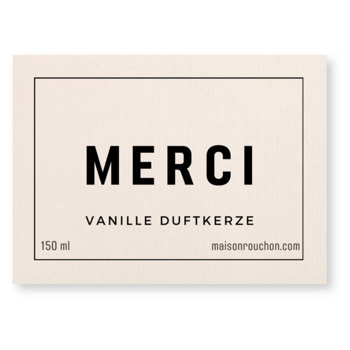 Maison Rouchon - Wholesale Jar/Filled Candle - Merci - scented candle1